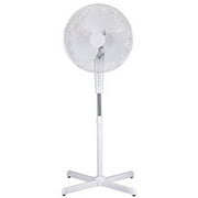 Adjustable Height White 16 High Velocity Standing Floor Fan With