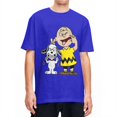 thumbnail image 3 of Camiseta para hombre, camisetas de Peanuts, Charlie Brown y Snoopy, camisetas de verano con dibujos animados de Harajuku, camisetas estéticas de algodón de talla grande, 3 of 5