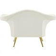 thumbnail image 3 of Meridian Furniture Lips Cream Velvet Chair, 3 of 3