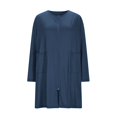 thumbnail image 7 of Nightgowns for Women Long Sleeve Crewneck Zip Up Sleep Dress with Pockets Pajama Dress Sleepwear, 7 of 7