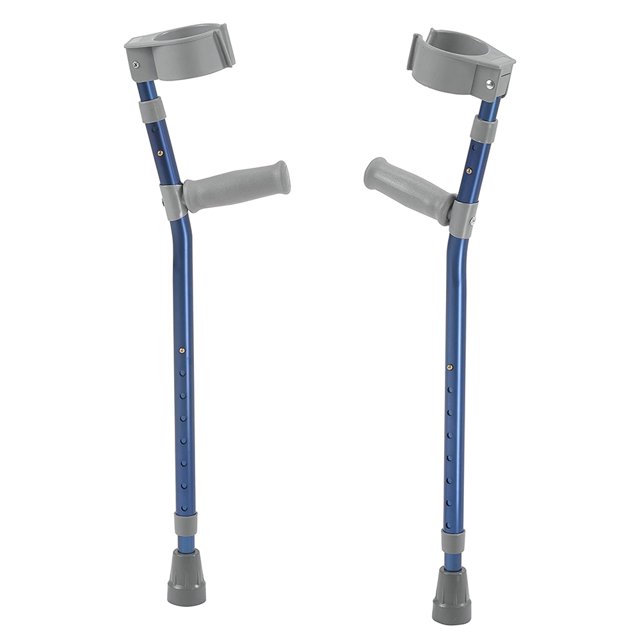 Drive Medical Paire de Canneberges Pédiatriques avec Poignets pour la Marche, Moyen (Bleu)