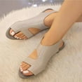 thumbnail image 1 of asdoklhq Sandals for Women Clearance Under $10,Ladies Women Summer Clip-Toe Shoes Flats Casual Beach Sandals, 1 of 4