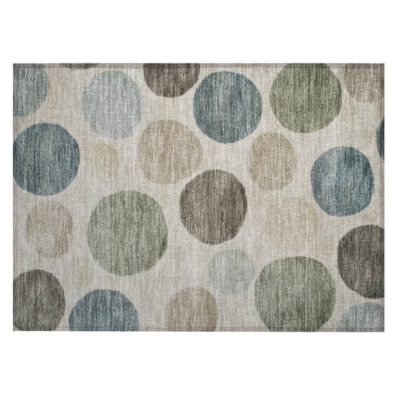 Dalyn Rugs Machine Washable Indoor/Outdoor Chantille ACN2062 Khaki 1'8" x 2'6" Rug