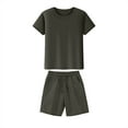 thumbnail image 4 of Mgmyaa Women's 2 Piece Sets Summer Outfits Lounge Set Loose T-Shirt & Shorts Sets Tracksuits Sweatsuit with Pockets, 4 of 4