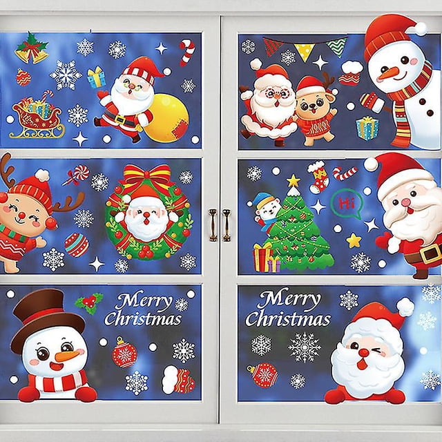 Pegatinas navideñas Pegatinas navideñas para decoración de ventanas