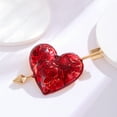 thumbnail image 4 of 1 pcs One arrow piercing the heart oil painting oil brooch - new fashion retro style - exquisite versatile brooch pin, 4 of 5
