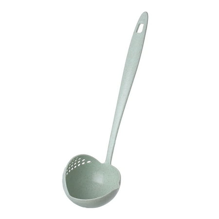 

Breampot Wheat Straw Two-in-one Household Kitchen Spoon Long Handle Plastic Colander Filter Tableware Hotpot Spoon