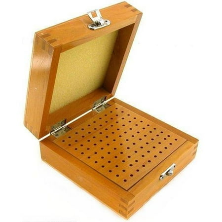 100 Hole Wood Bur Storage Box Mandrel Drill Bench Tool