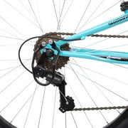 Huffy 26 Trail Runner Mountain Bike, Fits Riders 60”+, Black/Teal, Adult, Womens