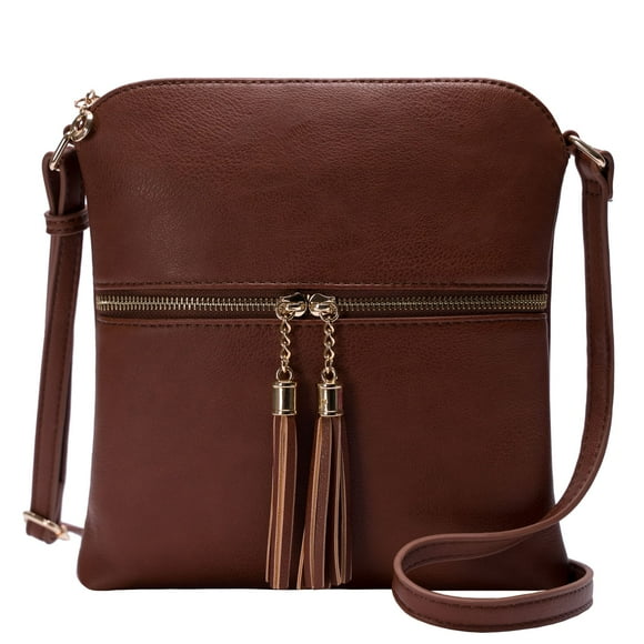 Solene Bolso Bandolera Mediano Ligero para Mujer con Borla, Bolsos Bandolera de Tamaño Perfecto para Uso Diario, Viajes