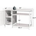 thumbnail image 7 of Herture 40-120 Gallon Reptile Tank Stand with Power Outlet, Terrarium Stand with Storage Cabinet, 48" X 24" Tabletop, Reptile Terrarium,Turtle Tank White PG08XYW, 7 of 7