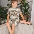 thumbnail image 4 of Balery Western Desert Cowboys2 Conjunto de Pijama Infantil de Manga Corta con Estampado – Ropa de Dormir de Algodón Suave-Large, 4 of 6