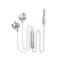 thumbnail image 1 of Wired Earphone Metal In-ear Stereo Phone Universal Bass With Microphone Headphones 3.5MM silver, 1 of 7