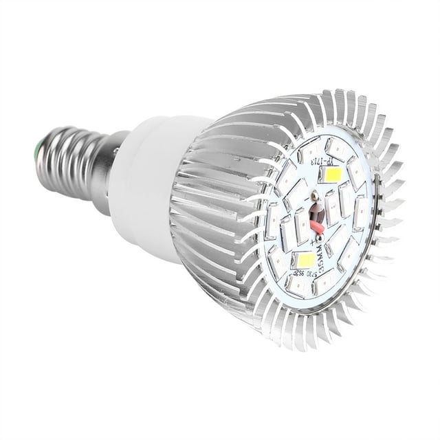 LED Grow Light Bulb Aluminum Material 18W 18 LED Full Spectrum for Plant Growth Indoor Gardening