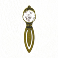 thumbnail image 1 of White Flowers Drawing Art  Bookmark Retro Office Label Page Marker, 1 of 4