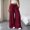 Red, variant on Usloyux Women's Wide Leg Drawstring Flowy Palazzo Pants with Pockets Elastic Trousers Casual Boho Beach Vacation Bottoms, Khaki XL