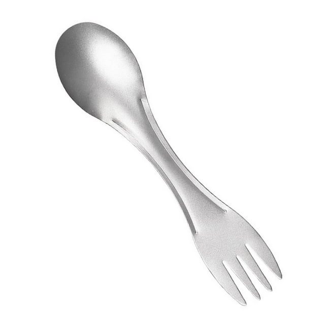 tenedor Baoblaze Vajilla ligera 17 cm utensilio de mango largo titanio