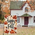 thumbnail image 5 of Happy Fall Garden Flags for Outside, 12x18 Inch Double Sided Polka Dots Maple Leaf Thanksgiving Garden Flag Small Burlap for Autumn Yard Rustic Farmhouse Outdoor Decoration, 5 of 6