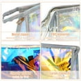 thumbnail image 6 of Unique Bargains Clear Makeup Bags Transparent Toiletry Bag Clear Zipper Makeup Pouch for Women Silver Tone, 6 of 7