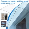 thumbnail image 2 of Window Awning Canopy,Modern Polycarbonate Front Canopy,Front Awning Outdoor Rain Patio Sunligh Snow Canopy,UV, 2 of 7