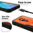 thumbnail image 4 of ExoGuard For Moto G Play 2021 Case, Phone Case with Screen Protector and Kickstand (Orange), 4 of 7