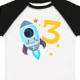thumbnail image 4 of Inktastic Rocket Space Ship Happy Third Birthday Boys or Girls Toddler T-Shirt, 4 of 5