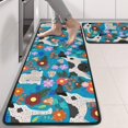 thumbnail image 2 of Kitchen Rugs Sets Of 2,Dog with Pioneer Flower Anti Fatigue Kitchen Mat Rugs Non Slip Washable,Decorative Kitchen Floor Mats for Kitchen,Sink,Laundry,17"x47"+17"x47", 2 of 5