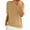 Earthy Yellow, variant on WTOBBY Women's Sweater T-Shirt Short Sleeve Knitted Pullover V-Neck Lightweight Casual Solid Color Top Elegant for Spring and Summer Comfort Breathable Fabric Everyday Style,Beige L