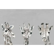 Marmont Hill Giraffe Poses III Canvas Wall Art