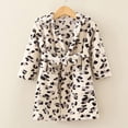thumbnail image 2 of Gibobby Toddler Kids Cartoon Bathrobe Flannel Kids Robe Pajamas for 12 18 Months 2-12T Boys Girls Winter Clothes Cozy Thick Sleepwear for All Seasons Toddler Pajamas,WH2,Size 2-3T, 2 of 4