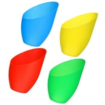 FOMIYES 4Pcs Yellow Horseshoe Lampshades Plastic Replacement Lampshade For Small Lamp Cover 13.60X11.00X9.00In