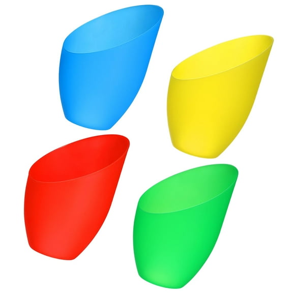 FOMIYES 4Pcs Yellow Horseshoe Lampshades Plastic Replacement Lampshade For Small Lamp Cover 13.60X11.00X9.00In