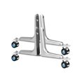 thumbnail image 4 of 2 uds soporte para separador de pies aleación de aluminio para Estilo C Zulema Soporte para separador de ambientes, 4 of 7