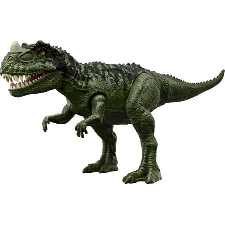 Jurassic World Camp Cretaceous Roar Attack Ceratosaurus Dinosaur Action Figure, Toy Gift with Motion and Sound