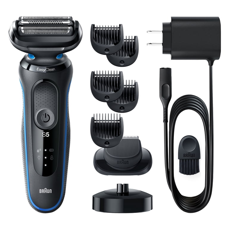 Braun Series 5 5049cs Electric Shaver, Wet & Dry, Easy Clean, Blue