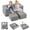 Gray, variant on OLAKIDS Modular Kids Play Couch, Toddler Sectional Fort Building Sofa for Playroom, Bedroom, Convertible Soft Foam Furniture Playset and Floor Cushion for Boys and Girls