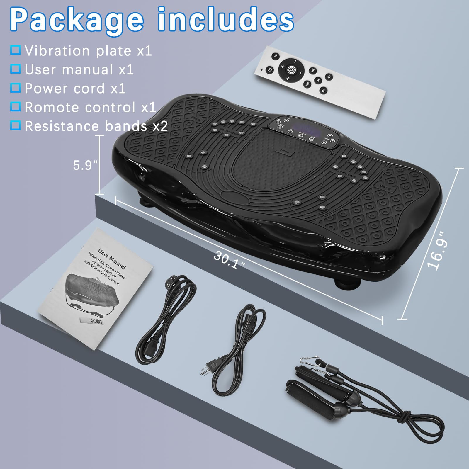 EVGTTI XXL Vibration Plate Exercise Machine, Vibration Plate, Power Plate Vibration Platform for Weight Loss, Toning & Wellness, 120 Levels,Home Gyms Workout