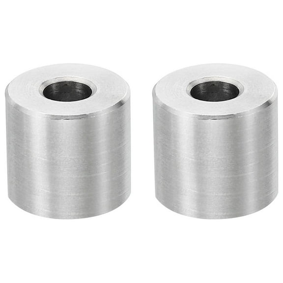 M6 Stainless Steel Spacers, 2 Pcs Metal Spacer Stainless Steel 6.2mm ID x 16mm OD x 16mm L for 1/4" or M6 Screw Bolts
