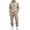 04-Khaki, variant on Sweatsuits for Men Fashion 2 Piece Sets Hooded Sweatshirts Drawstring Pants with Pockets Mens Casual Sports Outfits Pink M