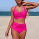 thumbnail image 2 of TaTaai Women's Two Piece Athletic Swimsuit, Solid Color Tangini with Split Leg Design and High Cut, For Pool Parties and Water Fun Gift, 2 of 7