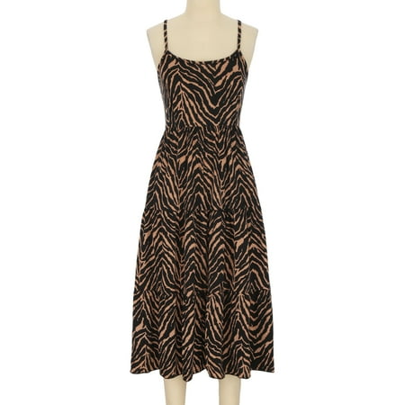 

women Christmas pajamas for family matching outfits son daughter sets soft Brown Parent-child Summer Fashion Leopard Print Beach Sleeveless Dress Mother-daughter Suit