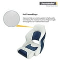thumbnail image 6 of Seamander S1043 Series White/Navy Blue Bucket Seat, 6 of 7