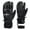 Z2 Black, variant on Ski-Gloves for Men Women, Winter Warm Mittens Water-Repellent Windproof for Cold Weather, Snowboarding, Driving,Cycling ,Color:Black