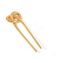 Vintage French Gold Hairpins - Elegant Hair Pins, Hair Sticks, Bun Maker, and Chignon Pin for Women Metal Hairpin 1P