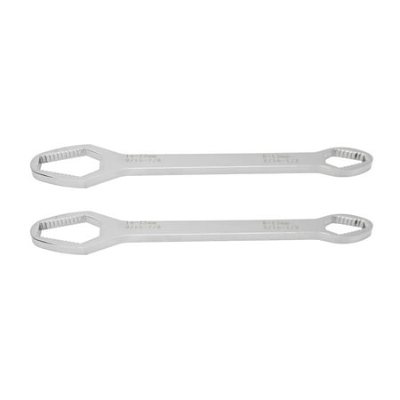 

2024 2PCS Universal Multifunctional Wrench Double Ended Self Tightening 260mm Alloy Steel Adjustable Wrench for Maintenance Polished Galvanizing