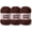 3 Dark Coffee, variant on Plush Chenille Chunky Crochet Yarn - Baby Yarn for Crocheting Soft - Velvet Yarns Knitting for Blankets Crafts - Fluffy Amigurumi Yarns 50g / 65.6yd