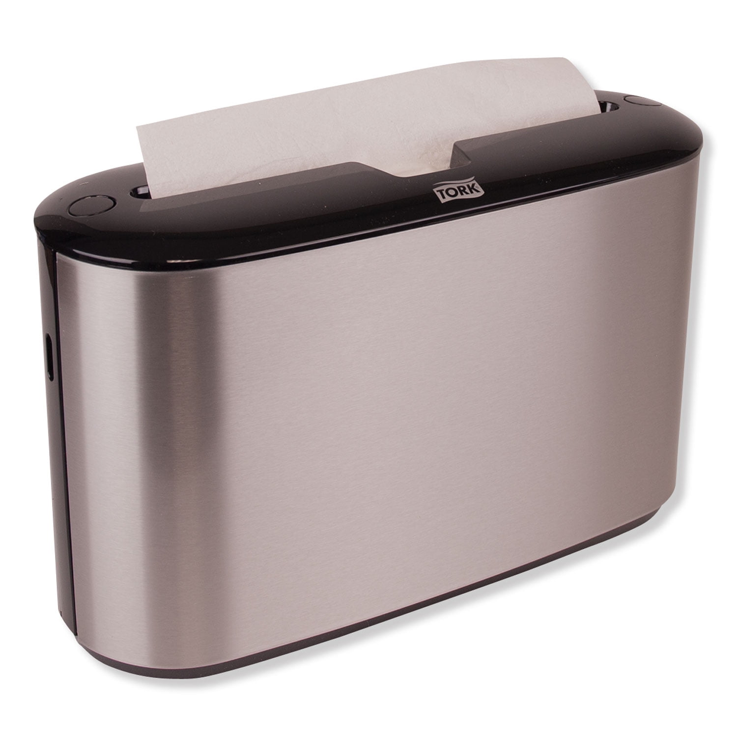Tork® Xpress Countertop Towel Dispenser, 12.68 X 4.56 X 7.92, Stainless Steel/black