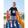 thumbnail image 4 of BemeyourBBs Toddler Baby Boy Baseball Outfits Infant Boys Summer Clothes Letter Baseball Embroidery Short Sleeve T Shirt and Plaid Shorts Set, 4 of 9