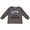 Charcoal Grey, variant on I Love Colorado Columbine Flowers Boys or Girls Long Sleeve Toddler T-Shirt