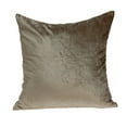 thumbnail image 3 of Parkland Collection Druzy Taupe Solid Decorative Throw Pillow, 20 x 20 Cotton Blend Square Pillow, 3 of 7